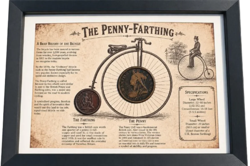 The Penny-Farthing Victorian Bicycle & British Coin History