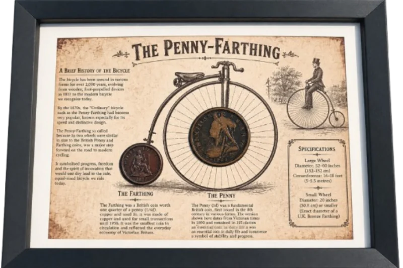 The Penny-Farthing Victorian Bicycle & British Coin History