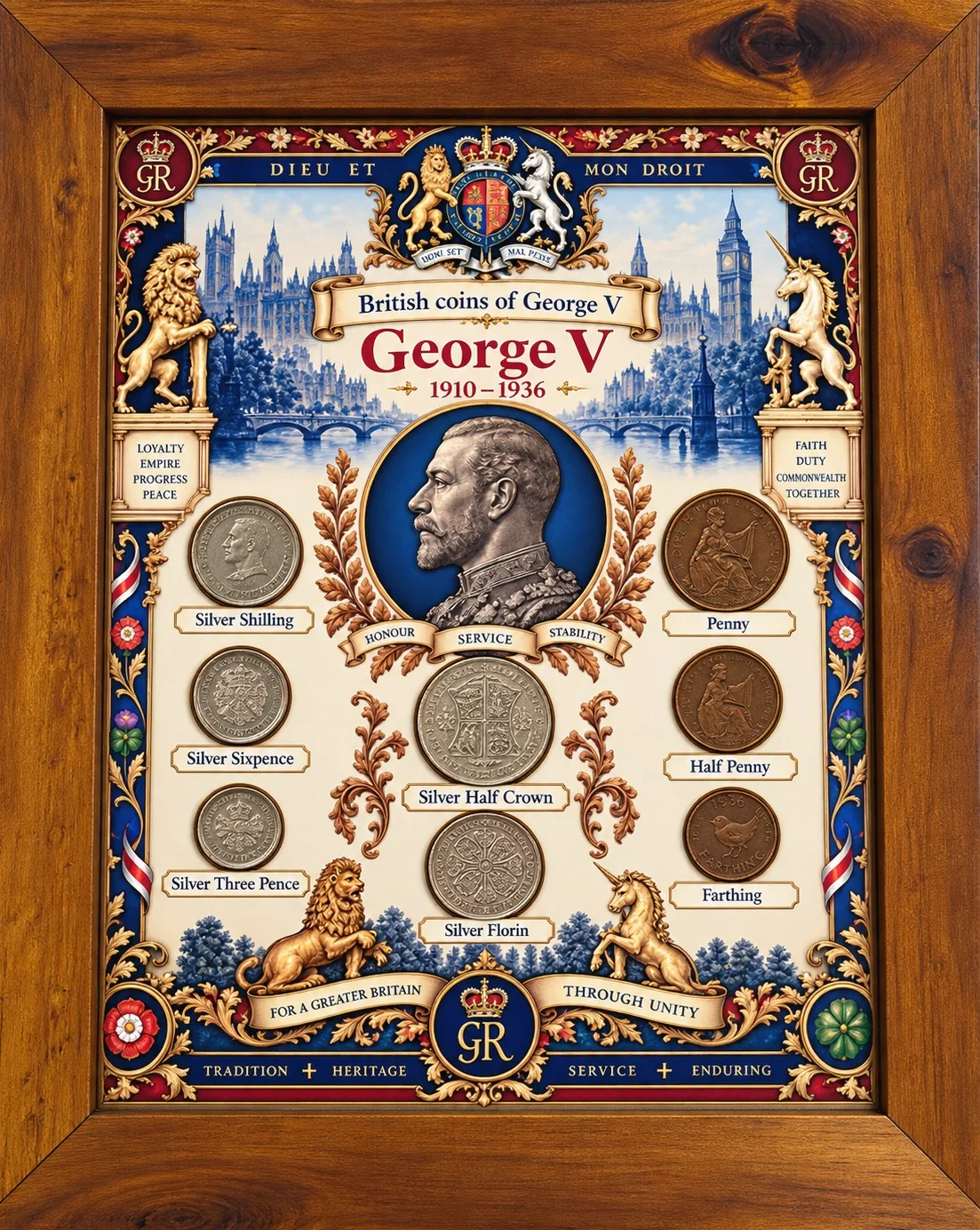 George V 1910–1936 British Royal Coin Collection