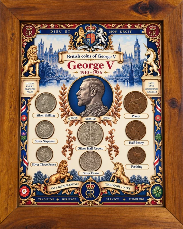 George V 1910–1936 British Royal Coin Collection